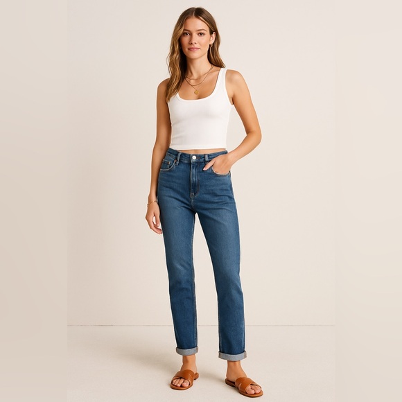 Abercrombie & Fitch The Slim Straight Ultra High Rise Jeans - Picture 1 of 7